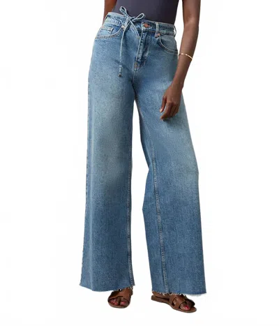 Lola Denim Milan Ultra High Rise Belted Jeans In Blue