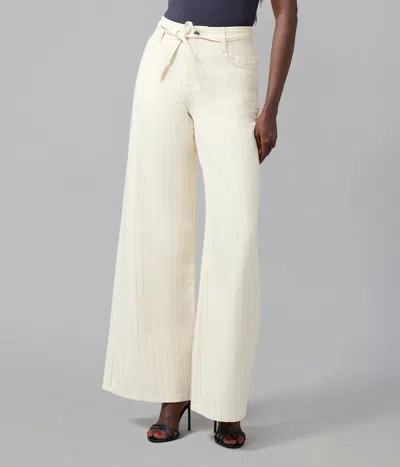 Lola Denim Milan Ultra High Rise Wide Leg Jeans In Silver
