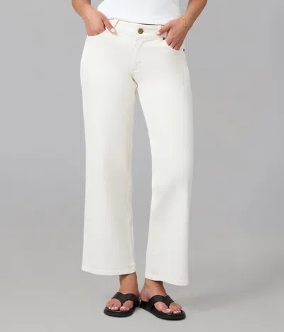 Lola Denim Miro Mid Rise Comfort Straight Jeans 31" Inseam In Blue