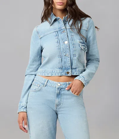 Lola Denim Sabrina Classic Denim Jacket In Blue