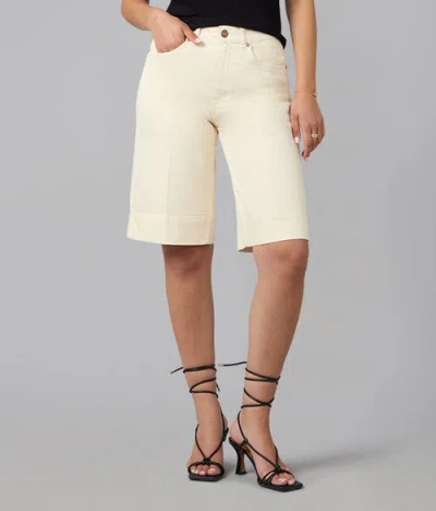 Lola Denim Seville High Rise Gaucho Jeans In Neutral