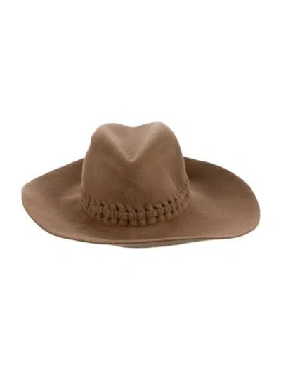 Pre-owned Lola Hats Fedora Hat In Neutral