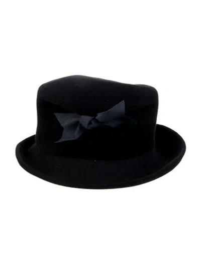 Pre-owned Lola Hats Felt Top Hat In Blue