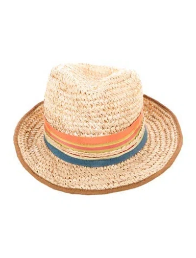 Pre-owned Lola Hats Neutral Straw Hat