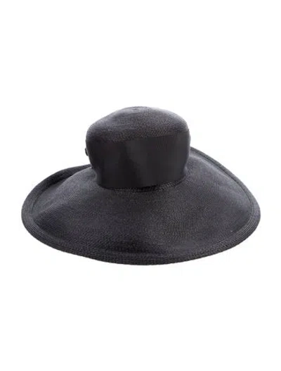Pre-owned Lola Hats Wide Brim Hat In Black