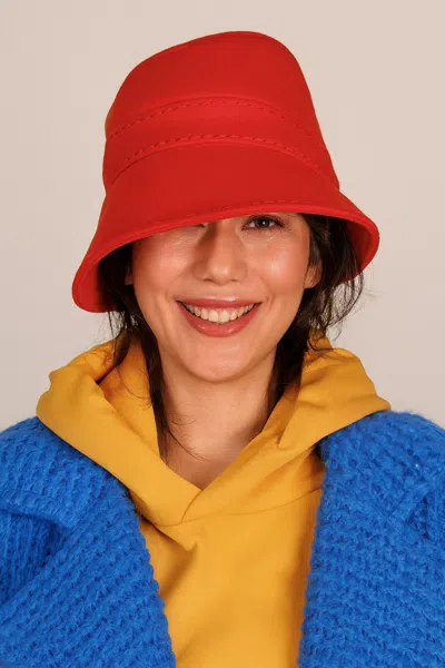 Lola Hats Winter Chapeau Hat In Tomato In Red