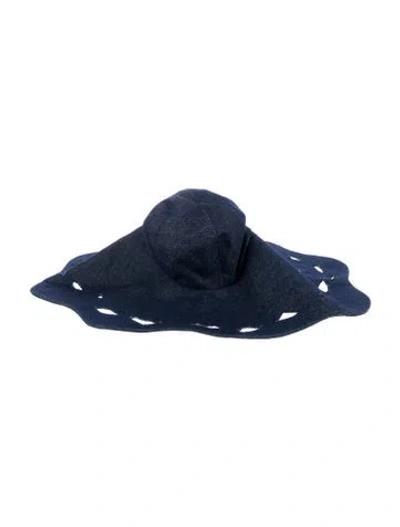 Pre-owned Lola Hats Women's Sun Hat In Blue