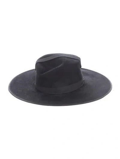 Pre-owned Lola Hats Wool Fedora Hat In Black