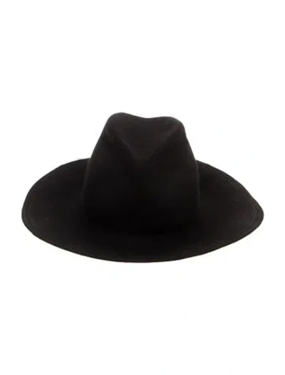 Pre-owned Lola Hats Wool Felt Fedora In Black