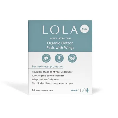 Lola Heavy Organic Cotton Pads W/ Wings