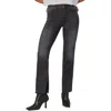 Lola Jasper Womens Split Hem Denim Straight Leg Jeans In Multi