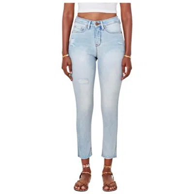 Lola Jeans Alexa High Rise Skinny Jeans In Silver Lake In Blue