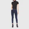 Lola Jeans Alexa Step Hem Jean In Dark Rinse Blue In Blue