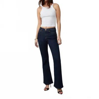 Lola Jeans Alice Flare Jeans In Dark Rinse Blue