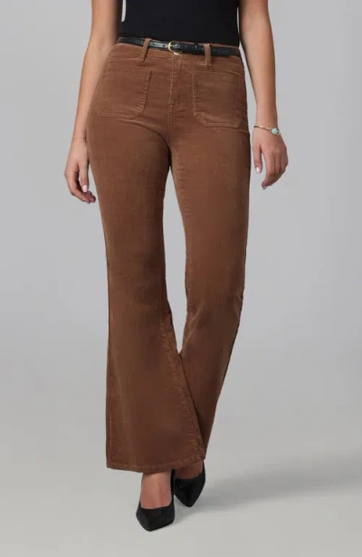 Lola Jeans Alice High Rise Flare Jeans In Brown