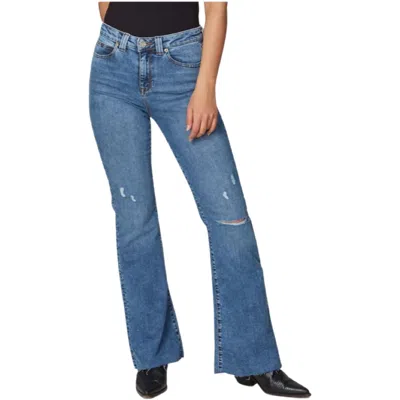 Lola Jeans Alice High Rise Flare Jeans In Blue Mist