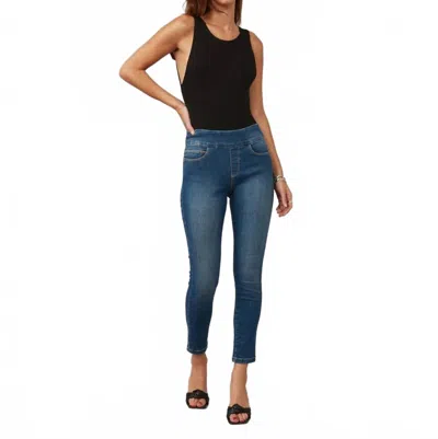 Lola Jeans Anna High Rise Skinny Jeans In Rugged Classic Blue