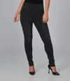 Lola Jeans Anna High Rise Skinny Pull On Jeans In Night Black In Black