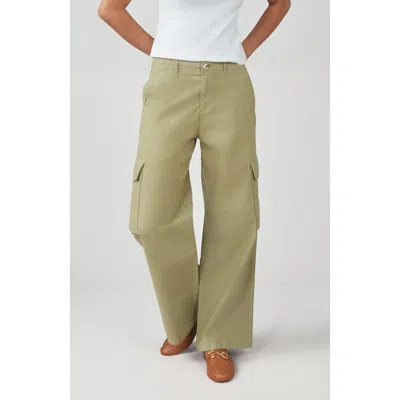 Lola Jeans Ashton High Rise Slouch Jeans In Artichoke