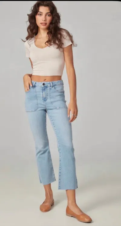 Lola Jeans Billie High Rise Bootcut Jeans In True Denim In Blue
