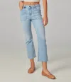 Lola Jeans Billie High Rise Boot Cut Jeans In True Denim In Blue