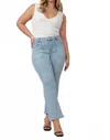 Lola Jeans Billie High Rise Bootcut Jeans In True Denim In Multi