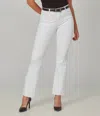 Lola Jeans Billie High Rise Bootcut Jeans In White In White