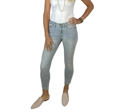 Lola Jeans Blair Mid Rise Ankle Skinny Jeans In Silver Lake In Blue