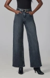 Lola Jeans Colette High Rise Wide Leg Jeans In Blue