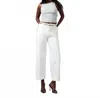 Lola Jeans Colette High Rise Wide Leg Jeans In Optic White In White