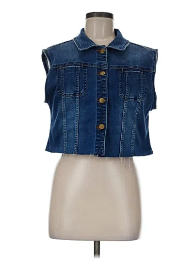 Pre-owned Lola Jeans Denim Vest In Blue