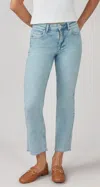 Lola Jeans Denver High Rise Straight In Crystal Blue