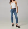 Lola Jeans Denver High Rise Straight Jean In Dim Sky In Multi