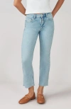 Lola Jeans Denver High Rise Straight Jeans In Crystal Blue