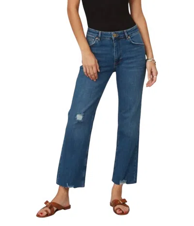 Lola Jeans Denver High Rise Straight Jeans In Dim Sky In Multi