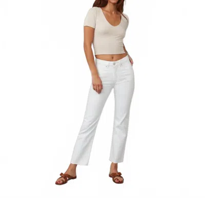 Lola Jeans Denver High Rise Straight Jeans In White