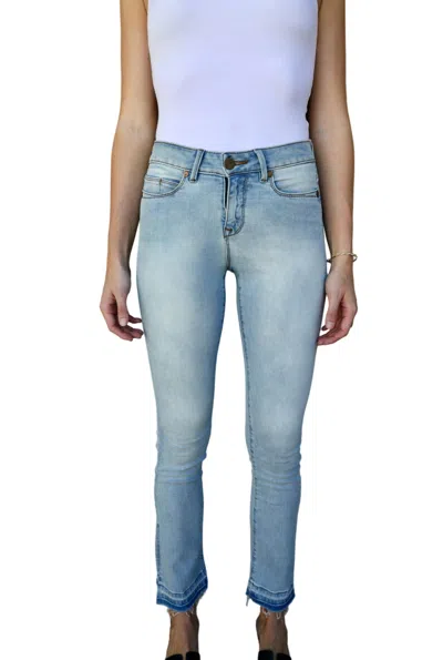 Lola Jeans Gene Mid-rise Bootcut In Silver Lake In Blue