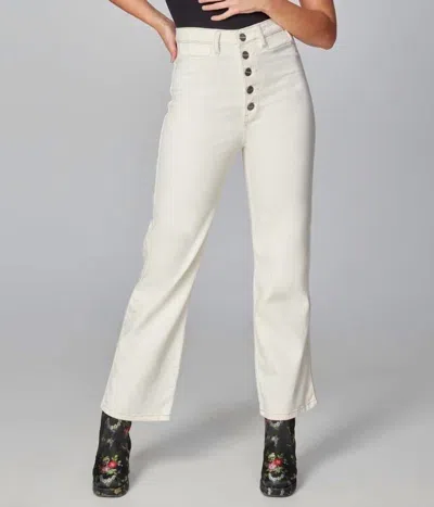 Lola Jeans High Rise Loose Jeans In Ivory In Beige