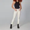 Lola Jeans High Waist Skinny Jean In Ivory In Beige