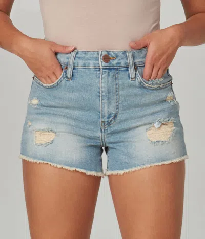 Lola Jeans Liana-dis High Rise Shorts In Multi