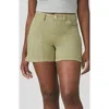 Lola Jeans Liana High Rise Shorts In Artichoke