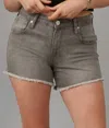 Lola Jeans Liana High Rise Shorts In Mid Ash In Multi