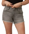Lola Jeans Liana High Rise Shorts In Mid Ash In Mid Ash
