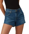Lola Jeans Liana High Rise Shorts In Rugged Midnight