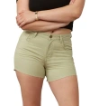Lola Jeans Liana High Rise Shorts In Sage