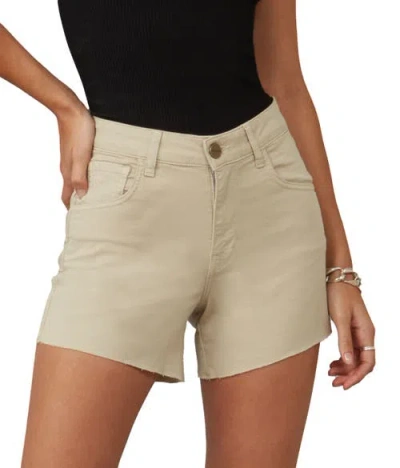 Lola Jeans Liana High Rise Shorts In Sand
