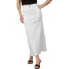 Lola Jeans Madlyn High Rise Maxi Skirt In White