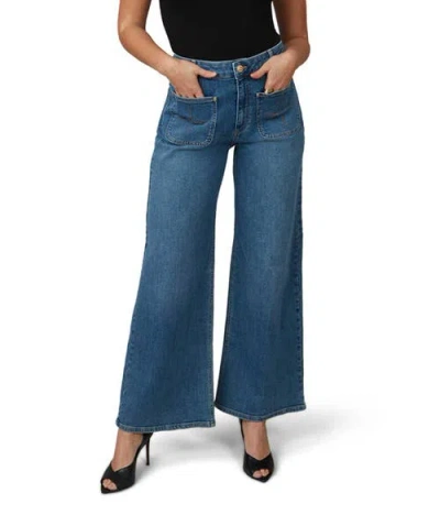 Lola Jeans Milan High Rise Wide Leg Jeans In Rugged Classic Blue