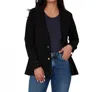 Lola Jeans Monaco Fb Blazer In Forever Black In Multi