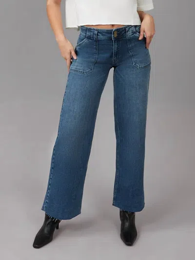 Lola Jeans Nova Denim In Dim Sky In Multi